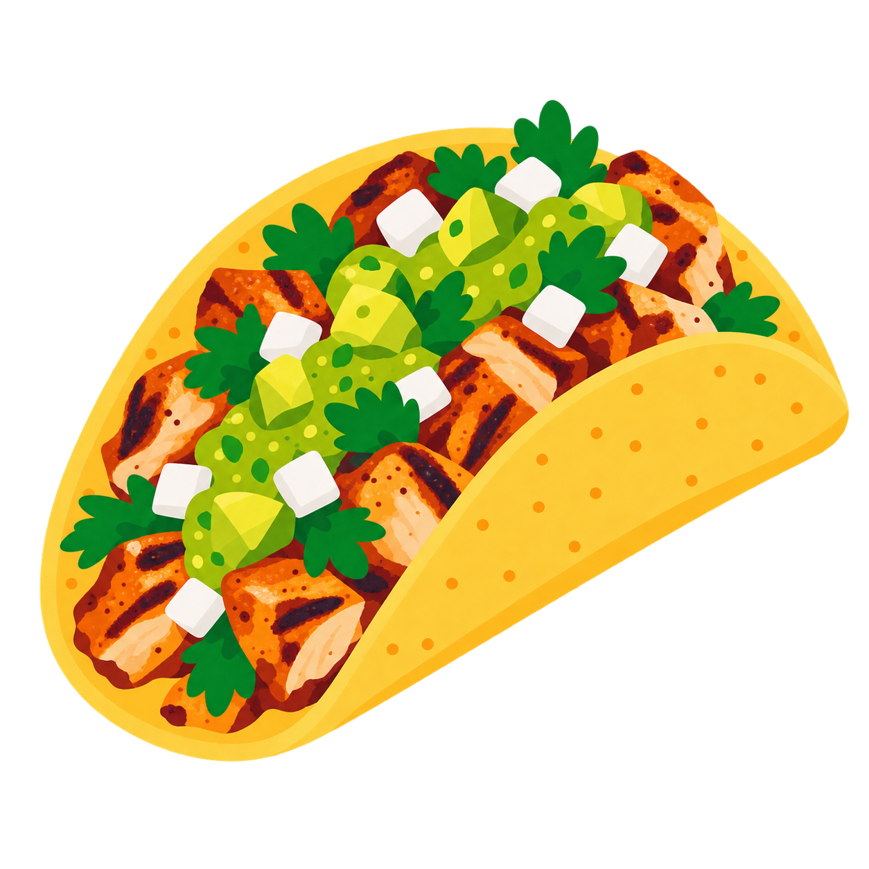 Pollo asado taco
